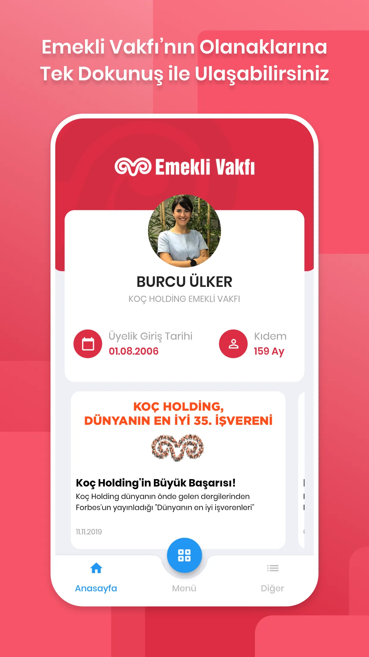 Koç Emekli Vakfı | Indus Appstore | Screenshot