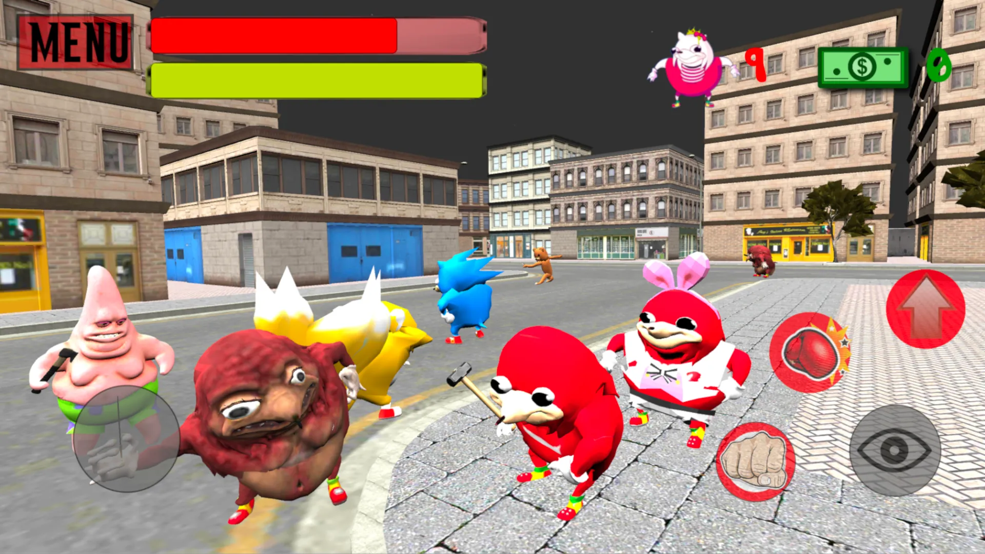 Ugandan Simulator. Knuckles 3D | Indus Appstore | Screenshot