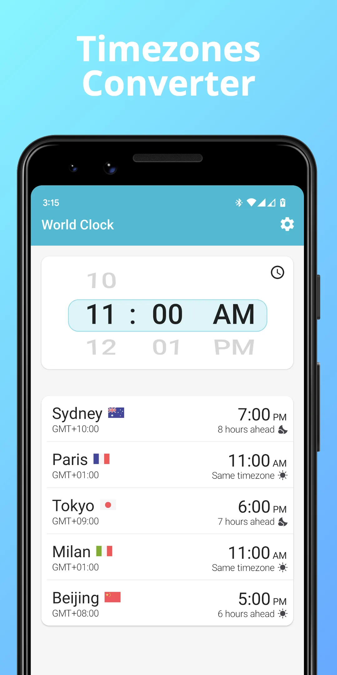 World Clock - Timezones Widget | Indus Appstore | Screenshot