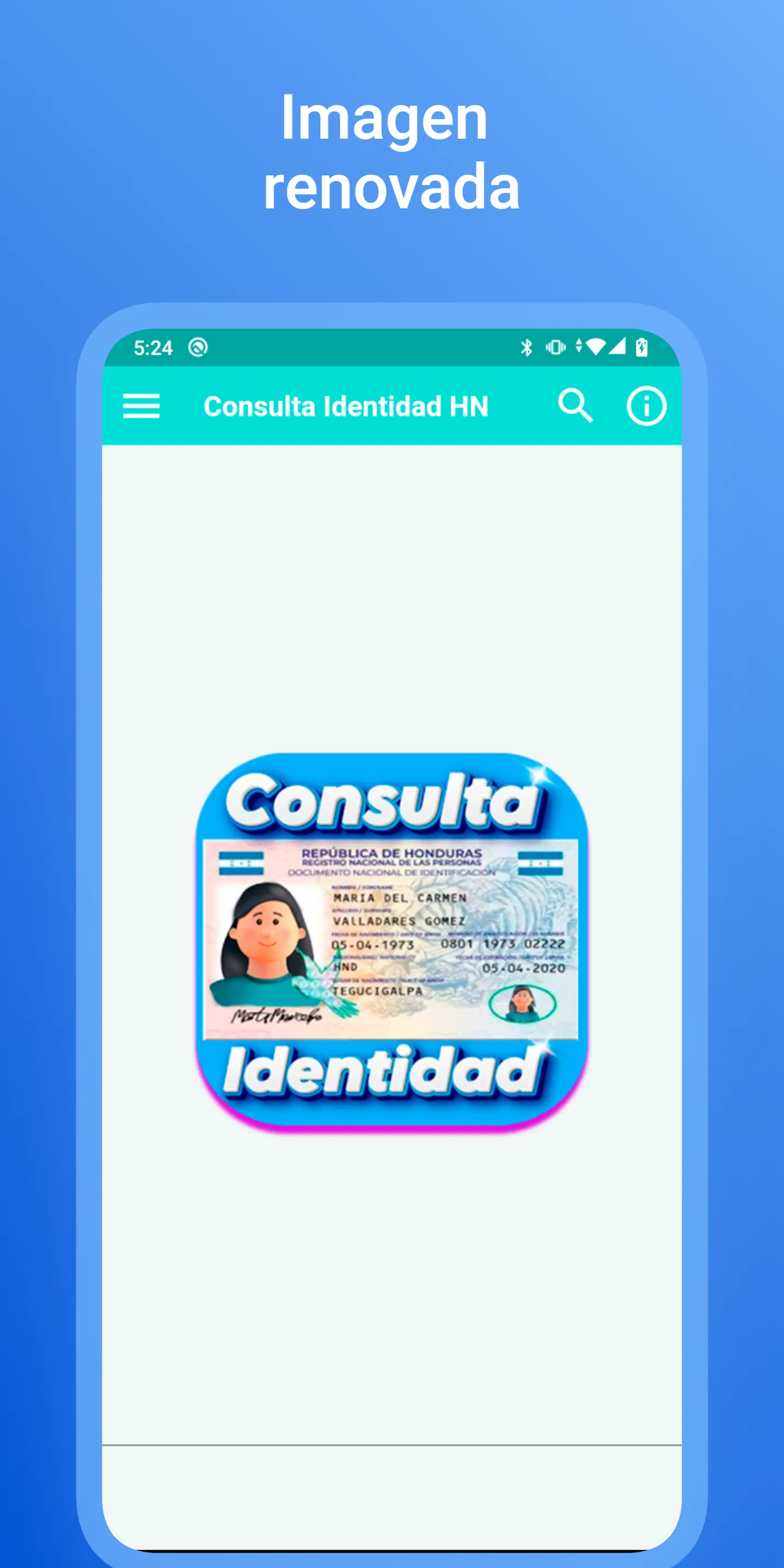 Consulta Entrega Identidad HN | Indus Appstore | Screenshot