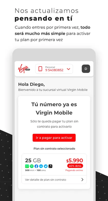 Virgin Mobile Chile | Indus Appstore | Screenshot