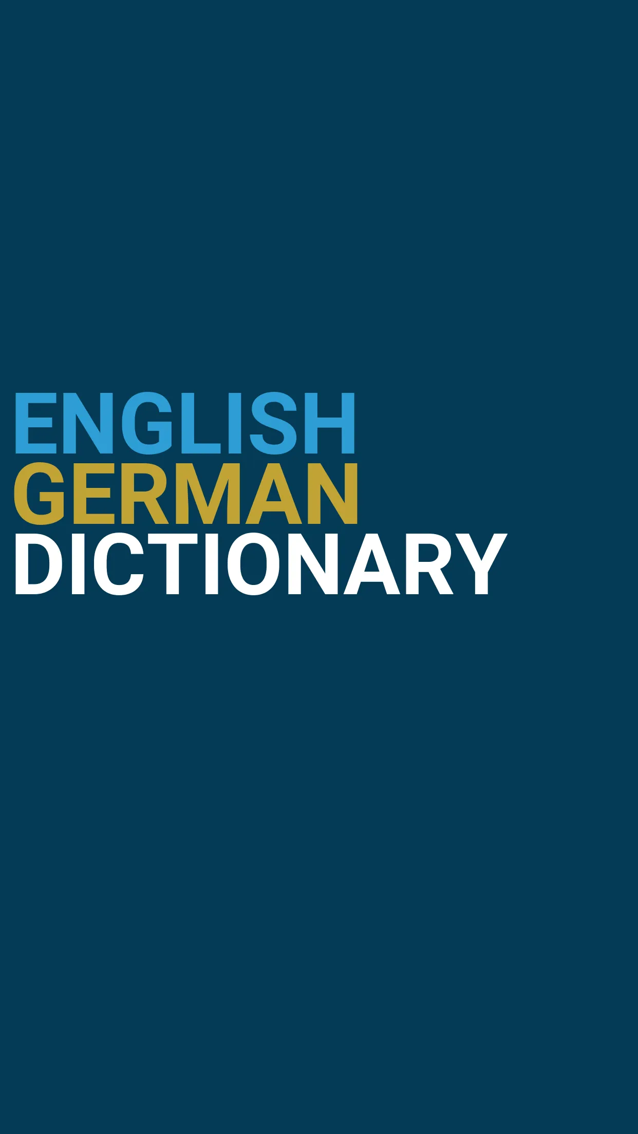 English : German Dictionary | Indus Appstore | Screenshot