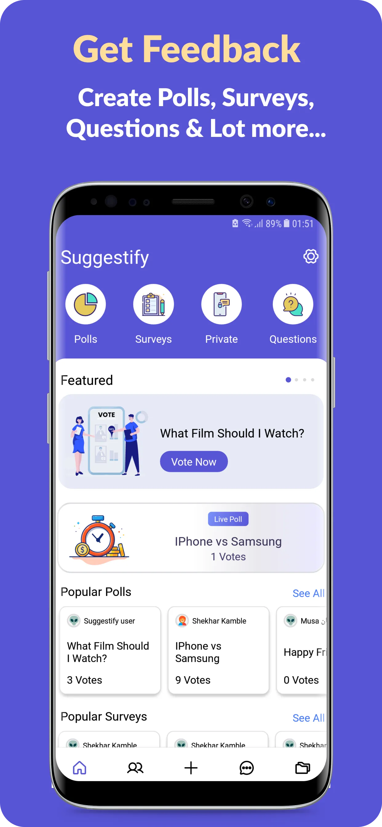 Suggestify: Polling, Surveys | Indus Appstore | Screenshot