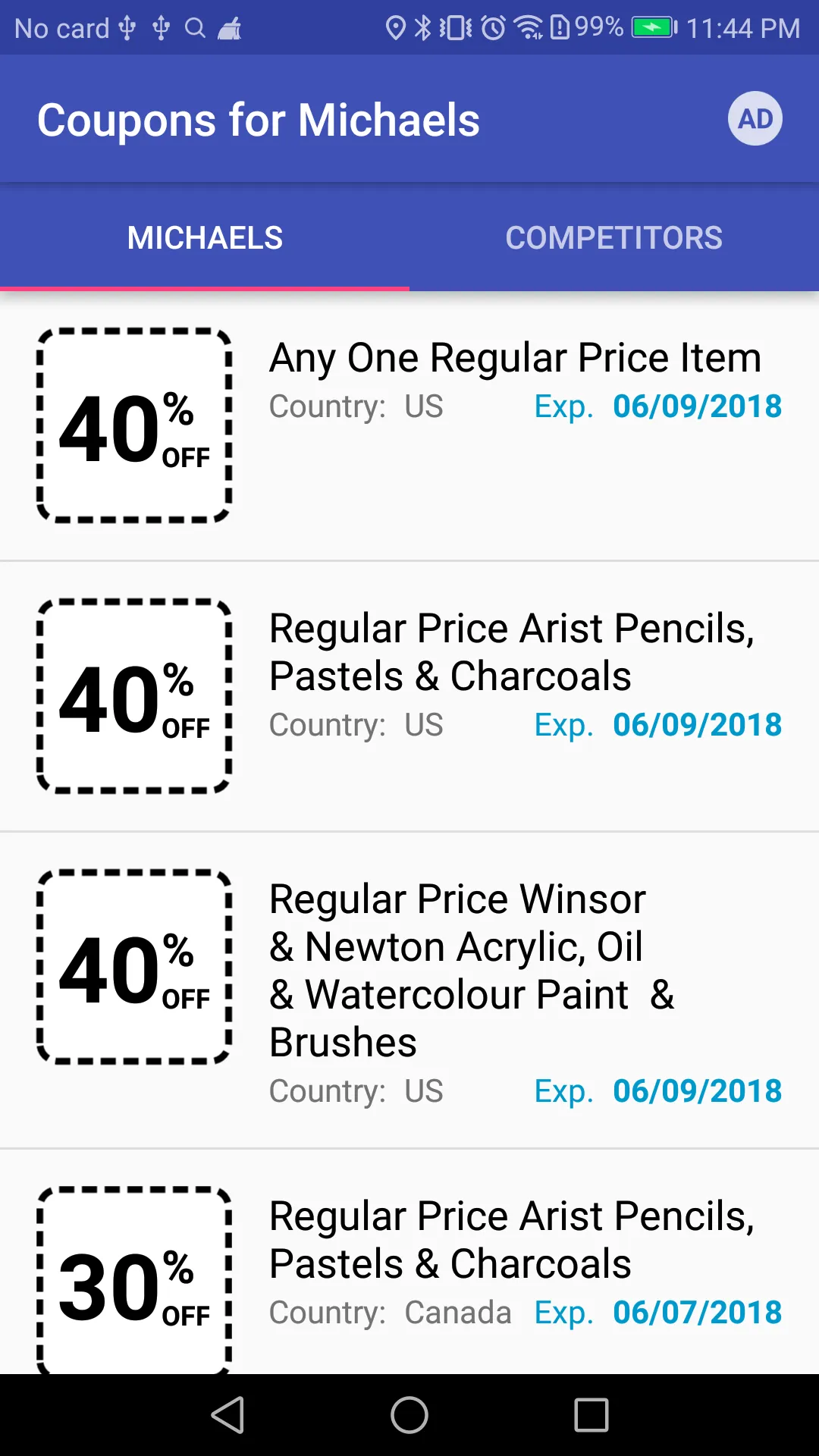 Coupons for Michaels | Indus Appstore | Screenshot