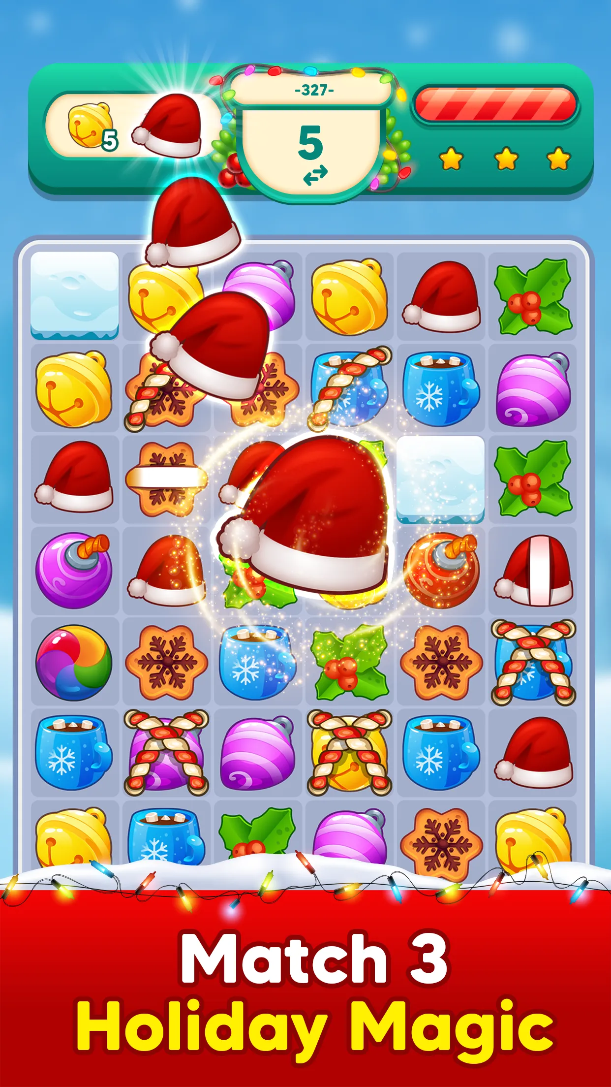 Santa Claus Match 3 Christmas | Indus Appstore | Screenshot