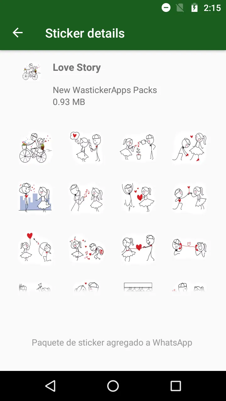 WASticker Love in love | Indus Appstore | Screenshot