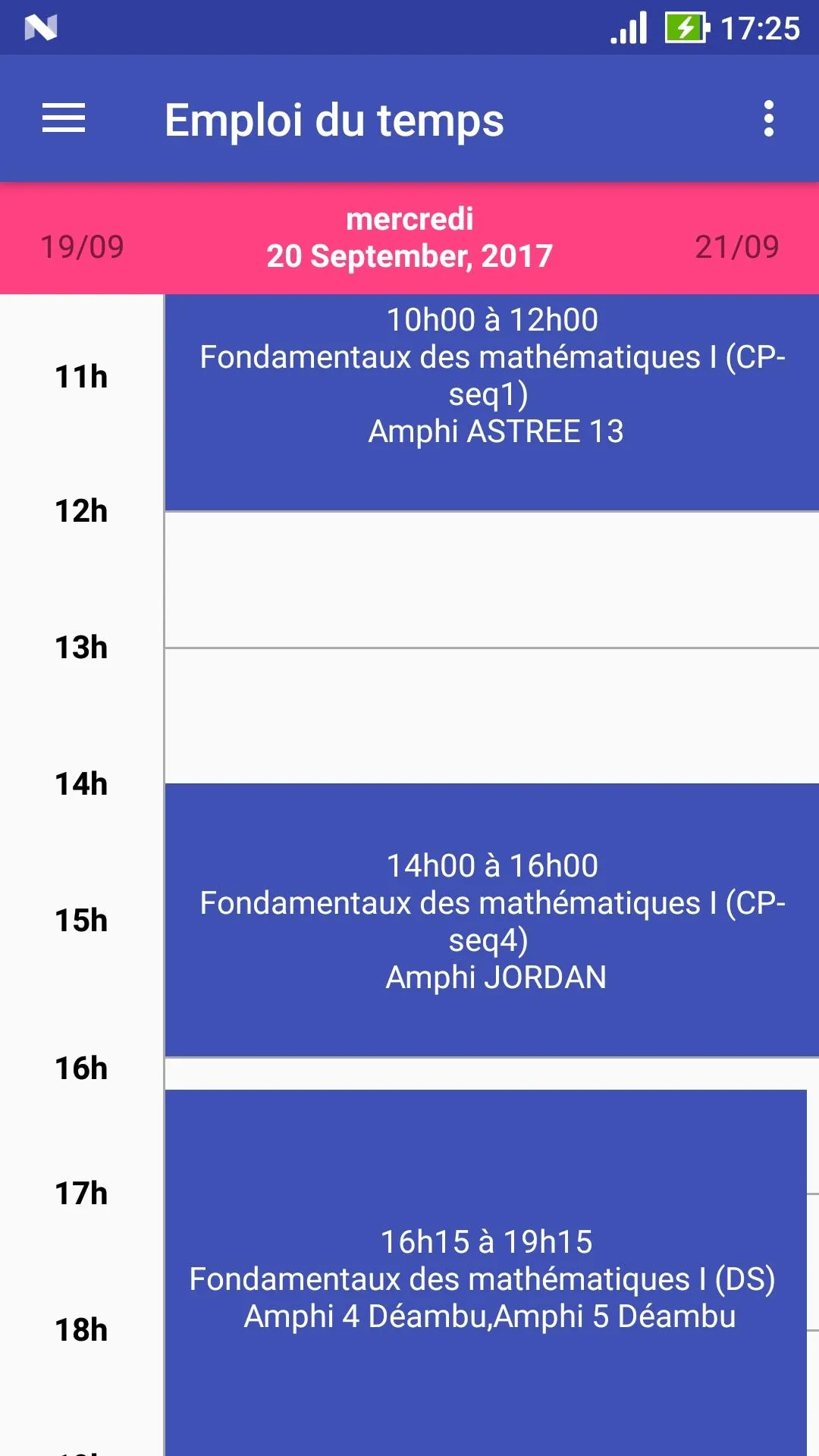 Université Lyon 1 - Emploi du  | Indus Appstore | Screenshot