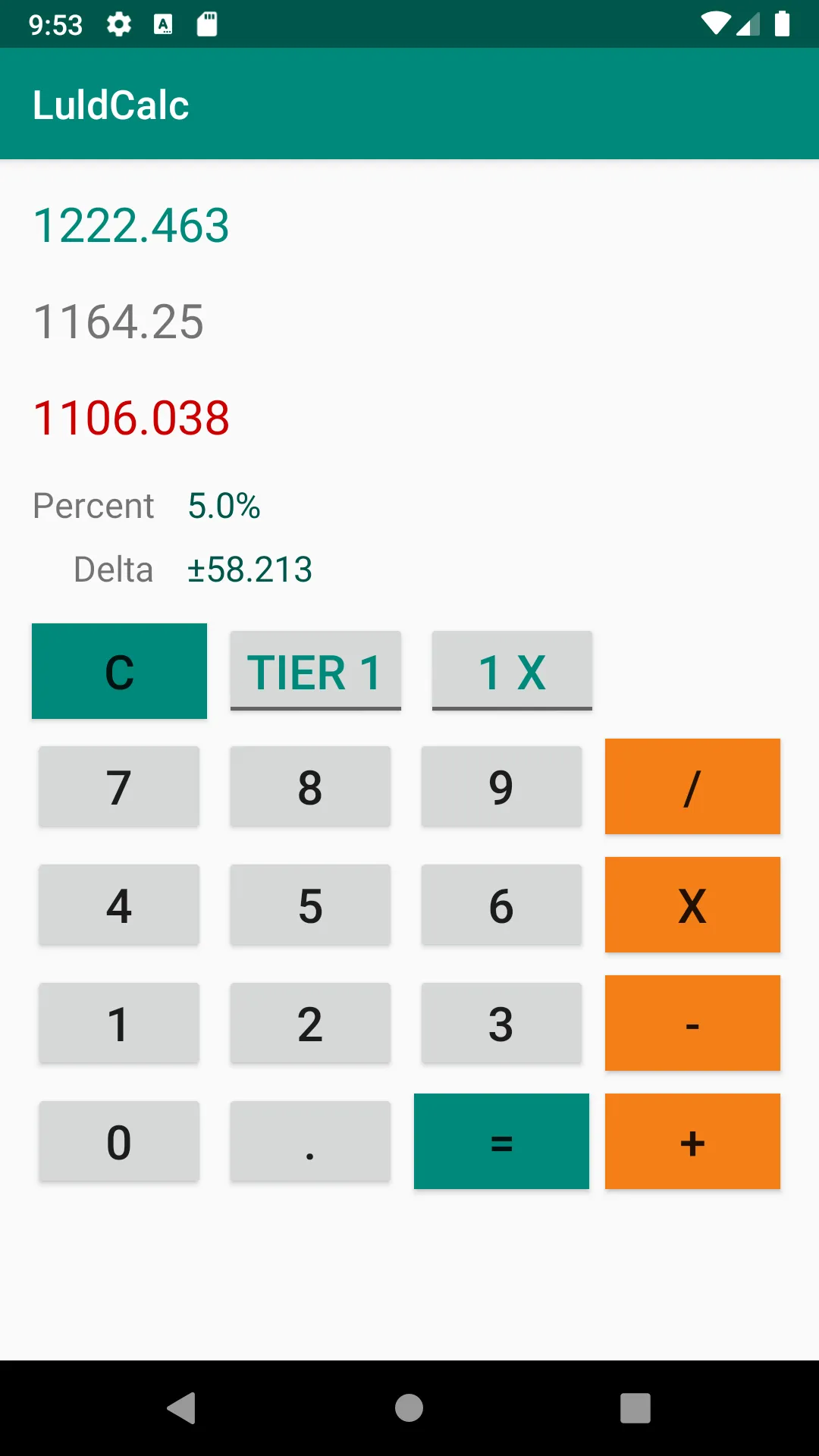 Limit Up Limit Down Calculator | Indus Appstore | Screenshot