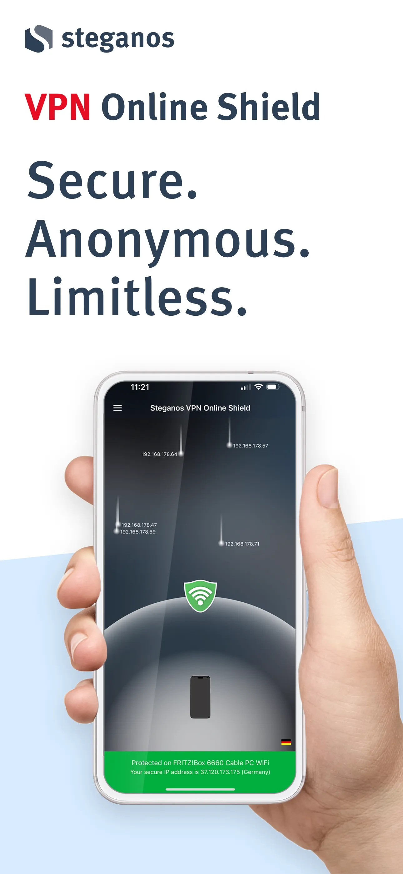 Steganos VPN Online Shield | Indus Appstore | Screenshot