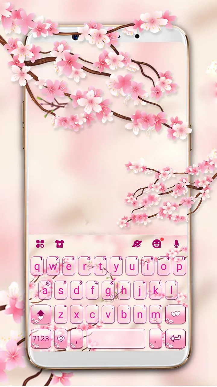 Sakura Blossom 2 Keyboard Them | Indus Appstore | Screenshot