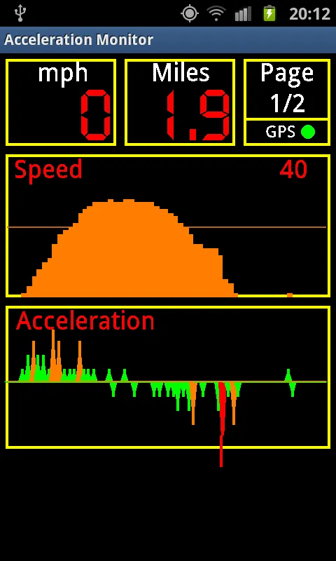 Acceleration Monitor | Indus Appstore | Screenshot