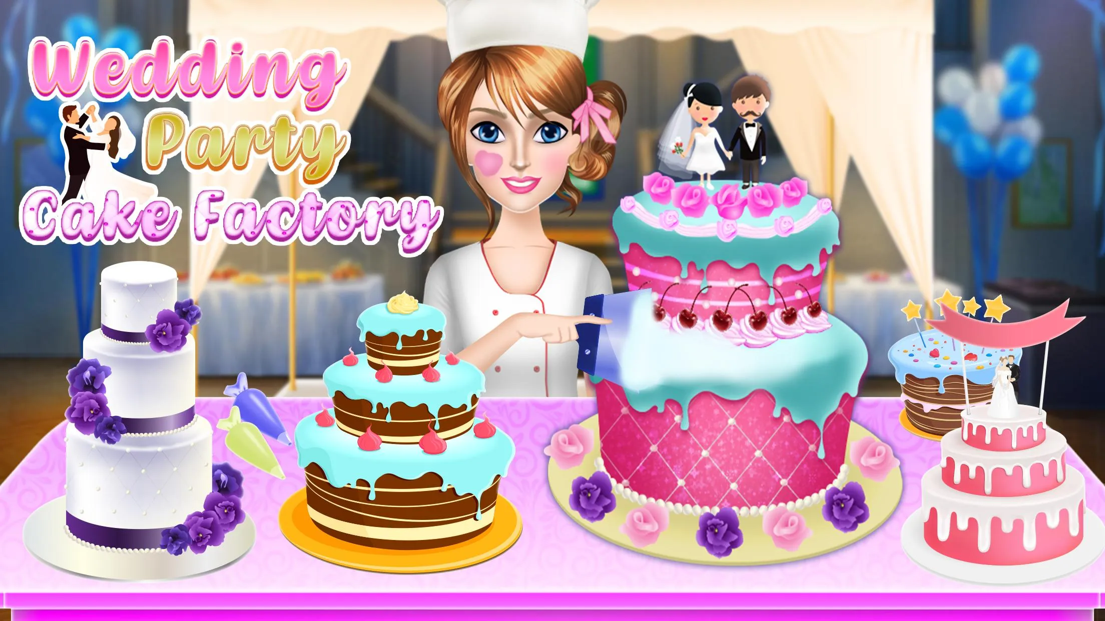 Wed Party Cake Factory Game | Indus Appstore | Screenshot