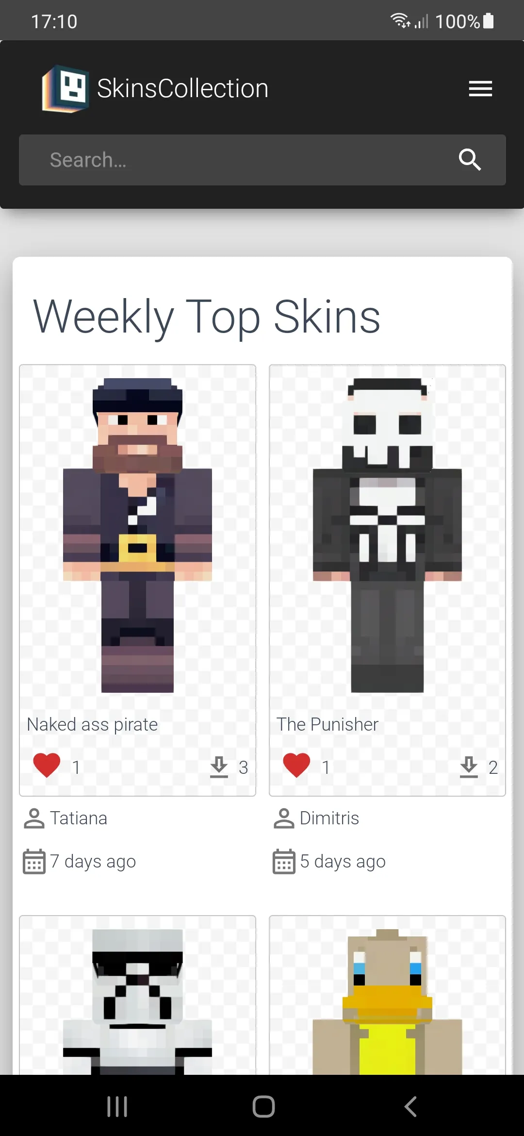 SkinsCollection for Minecraft | Indus Appstore | Screenshot