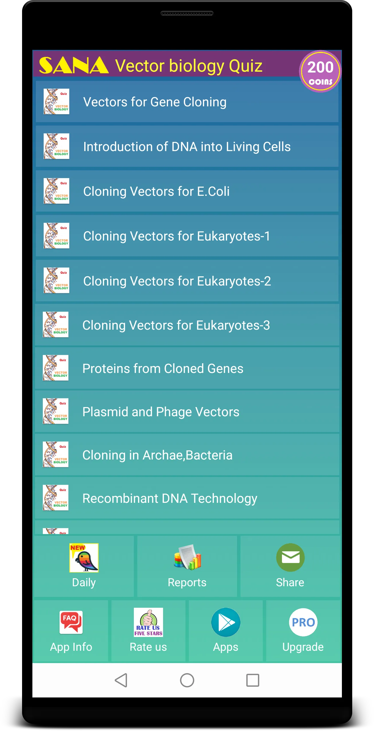 Vector Biology Quiz | Indus Appstore | Screenshot