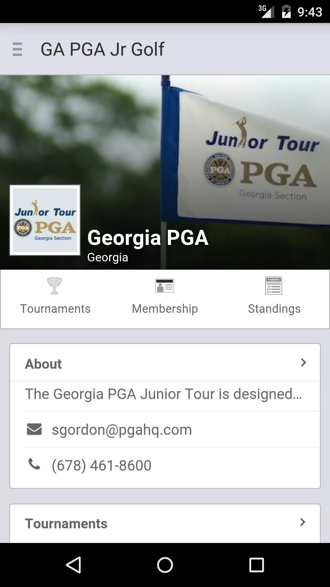 Georgia PGA Junior Tour | Indus Appstore | Screenshot