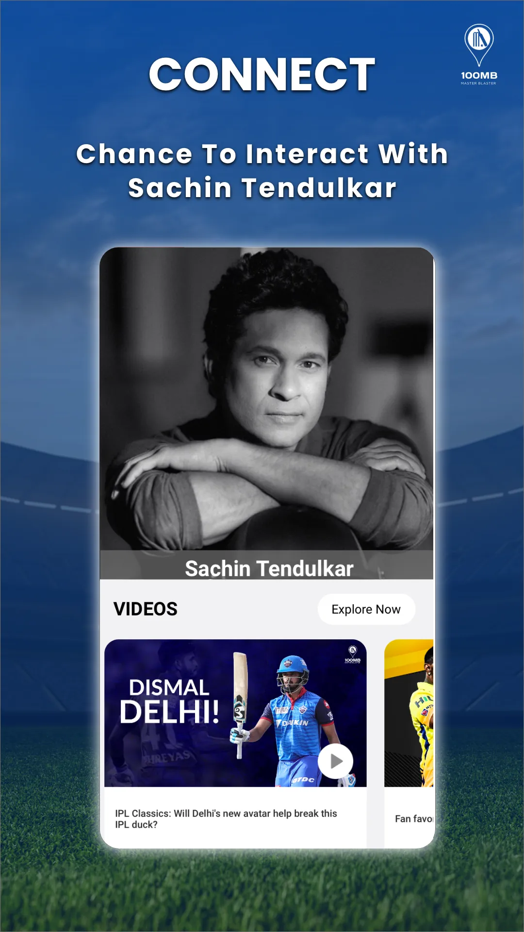 Sachin’s Official App – 100MB | Indus Appstore | Screenshot