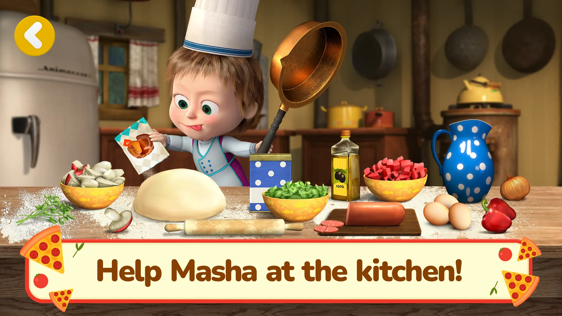 Masha and the Bear Pizza Maker | Indus Appstore | Screenshot