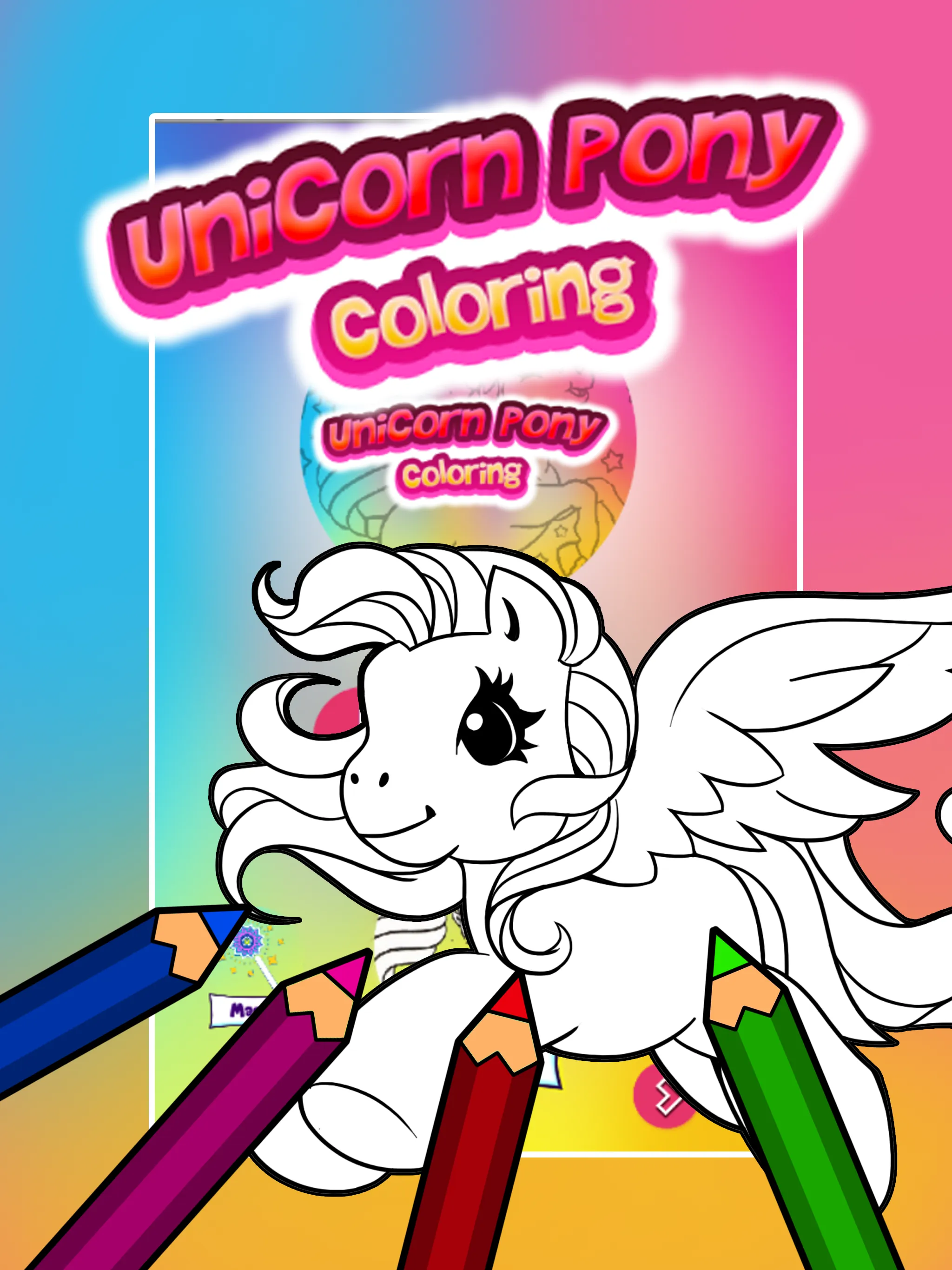 Unicorn Pony Coloring Book | Indus Appstore | Screenshot