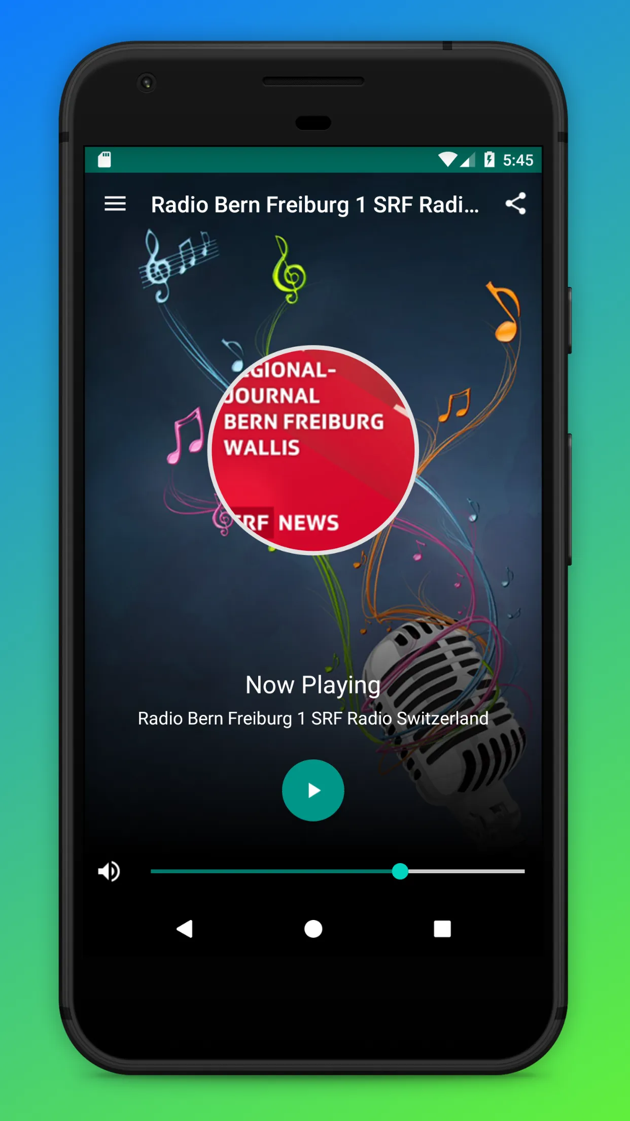 SRF 1 Radio App Bern Freiburg | Indus Appstore | Screenshot