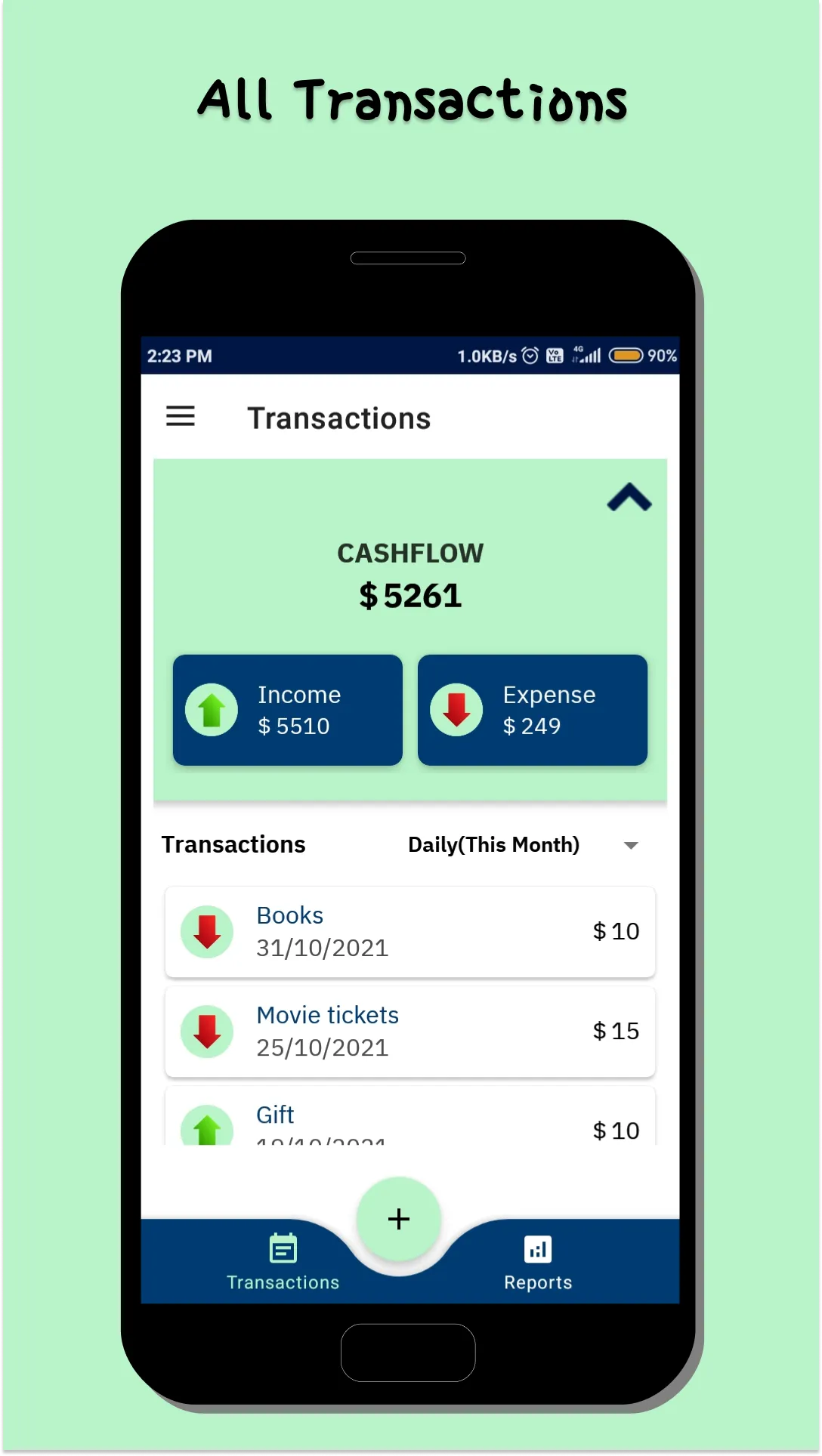 Personal Money Manager:Monthly | Indus Appstore | Screenshot