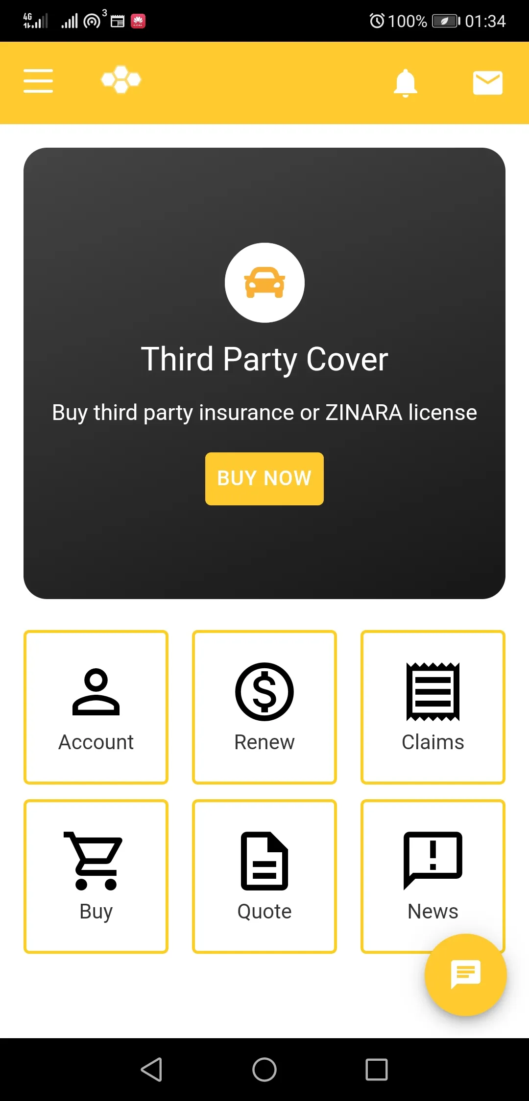 Cell Insurance Company BuzzApp | Indus Appstore | Screenshot