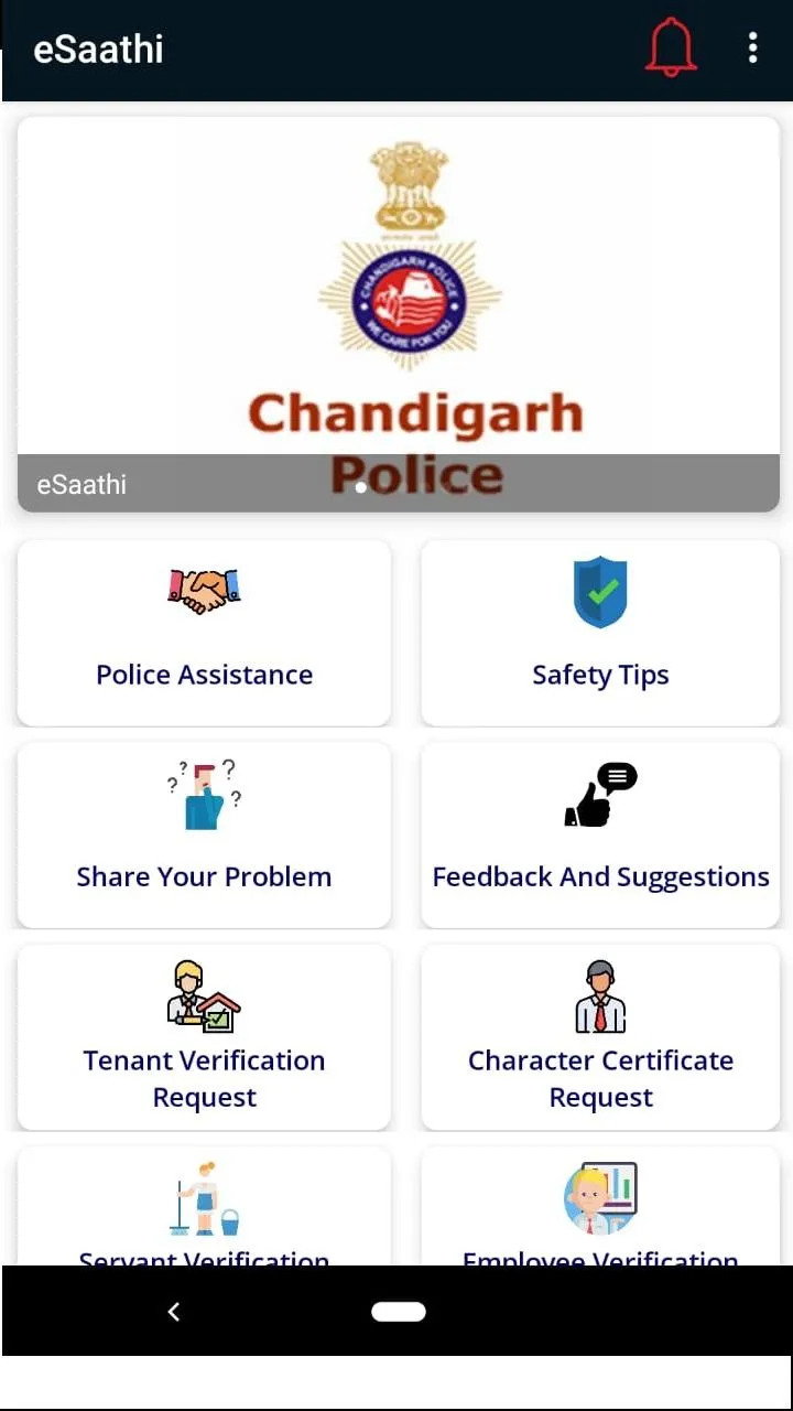 eSaathi Chandigarh Police esat | Indus Appstore | Screenshot