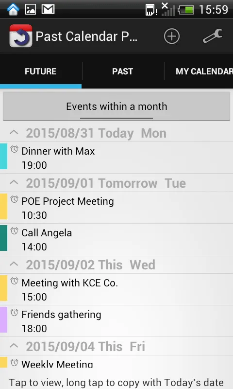 PAST CALENDAR PLUS | Indus Appstore | Screenshot