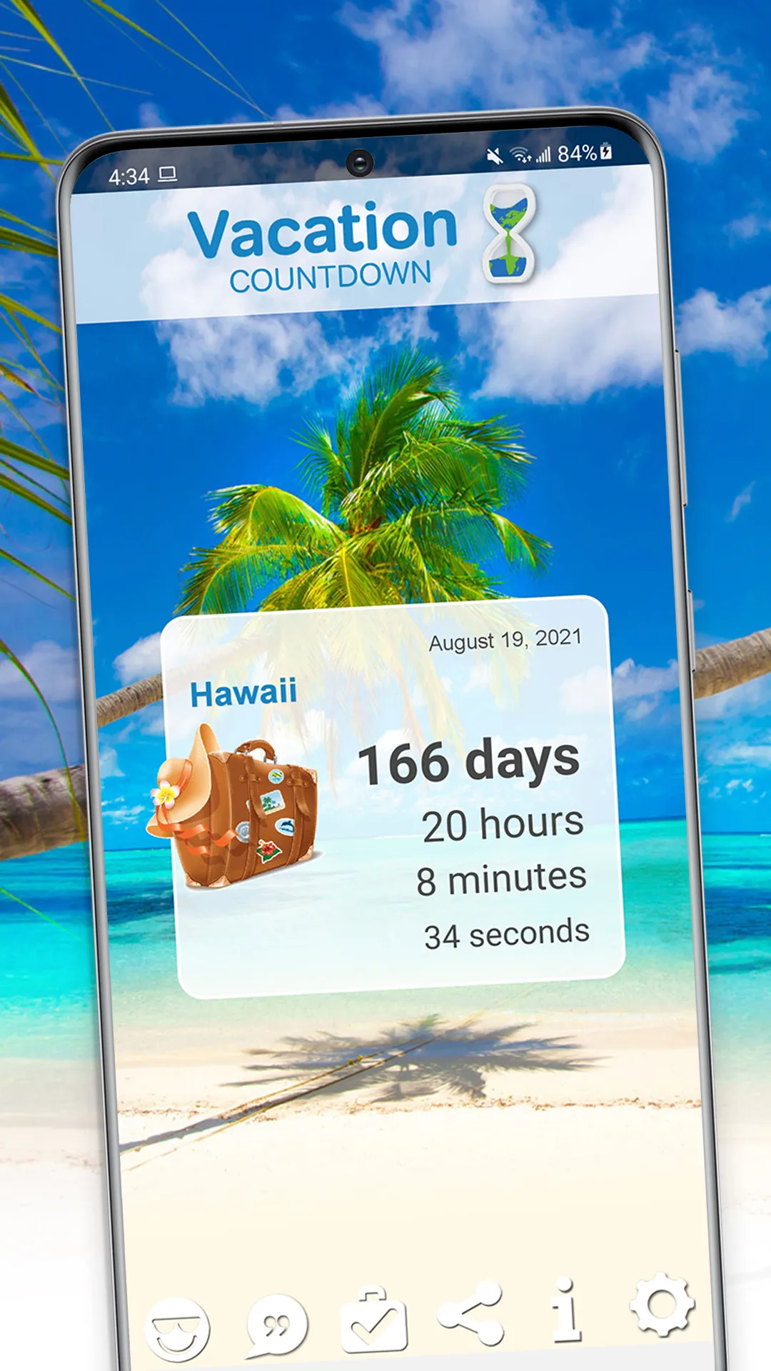 Vacation Countdown App | Indus Appstore | Screenshot