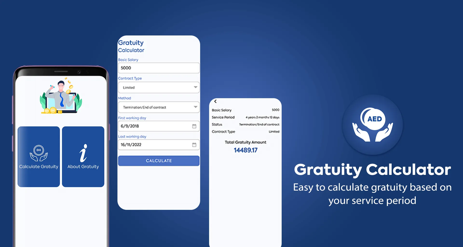 Gratuity Calculator UAE | Indus Appstore | Screenshot