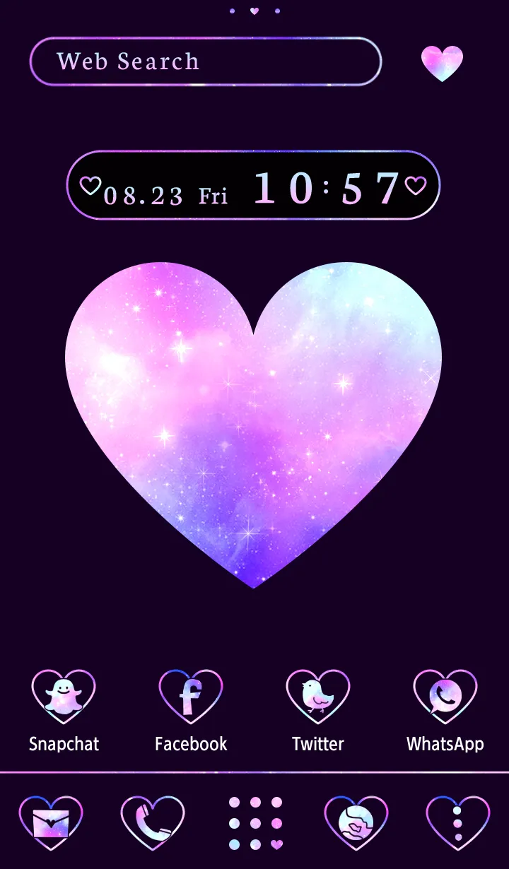 Galaxy Heart Theme | Indus Appstore | Screenshot