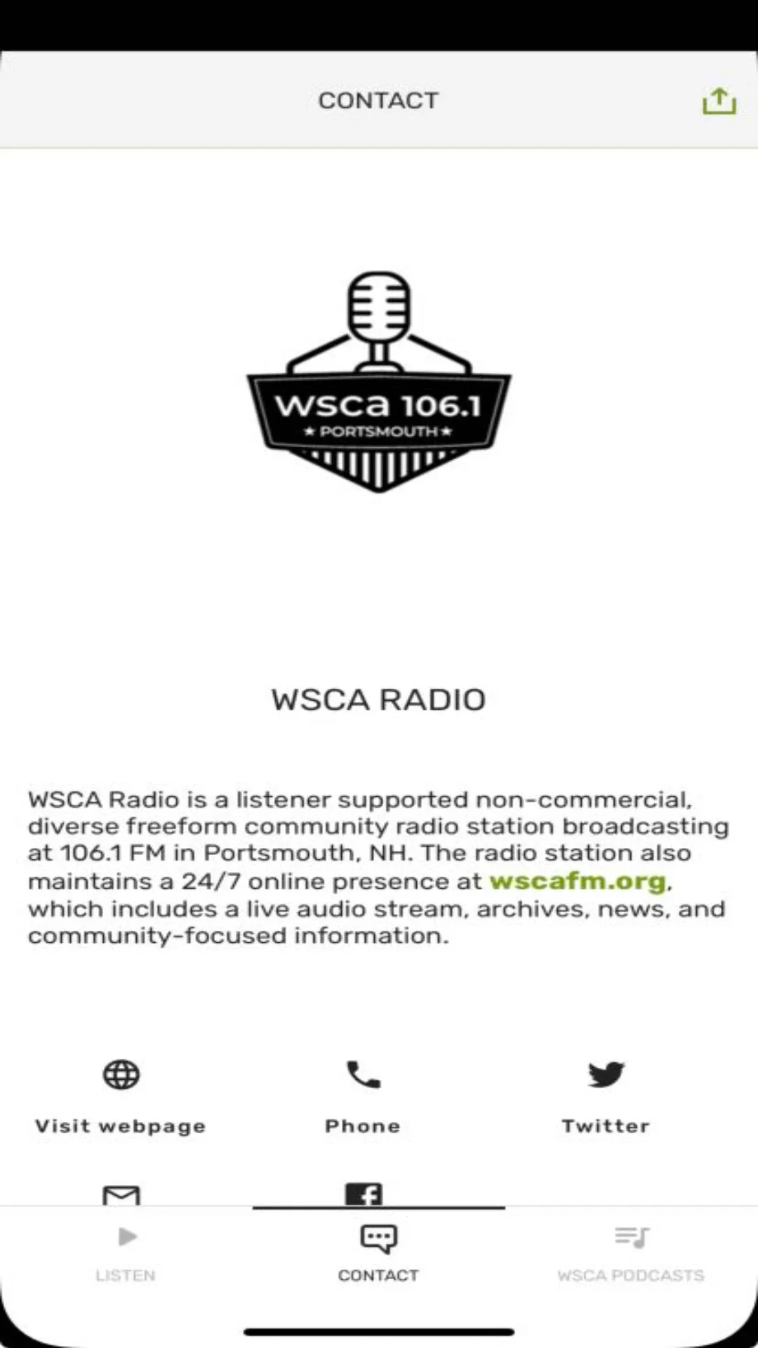 WSCA RADIO | Indus Appstore | Screenshot