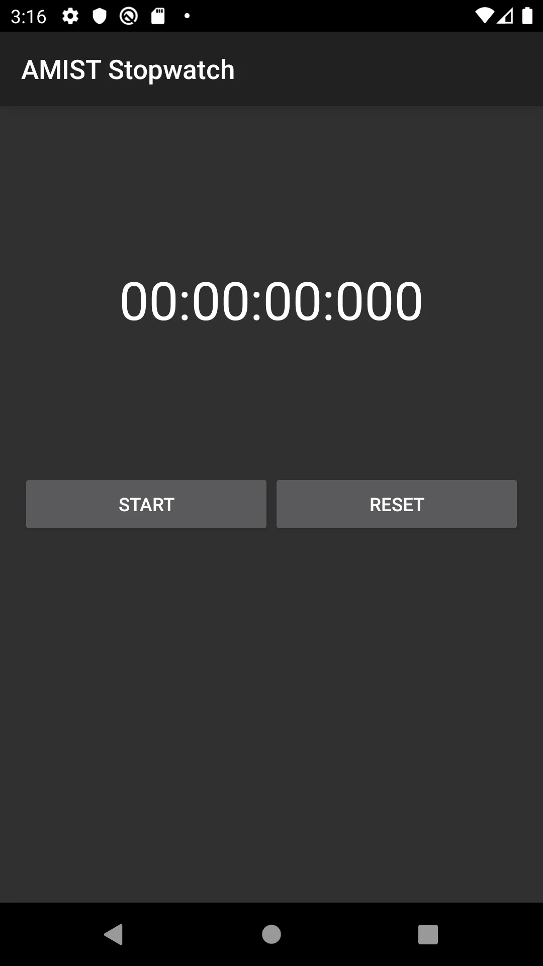 AMIST Stopwatch | Indus Appstore | Screenshot