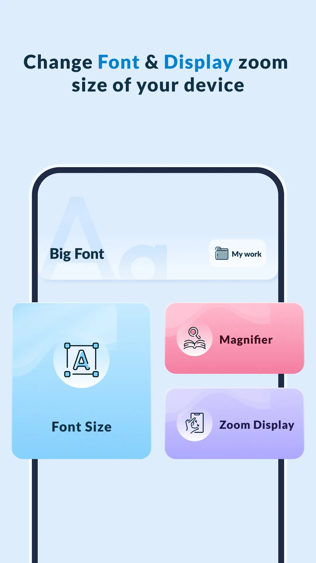 Bigger Mobile Fonts | Indus Appstore | Screenshot