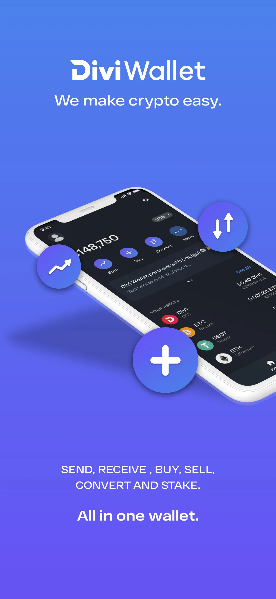 Divi Wallet: Crypto & Staking | Indus Appstore | Screenshot