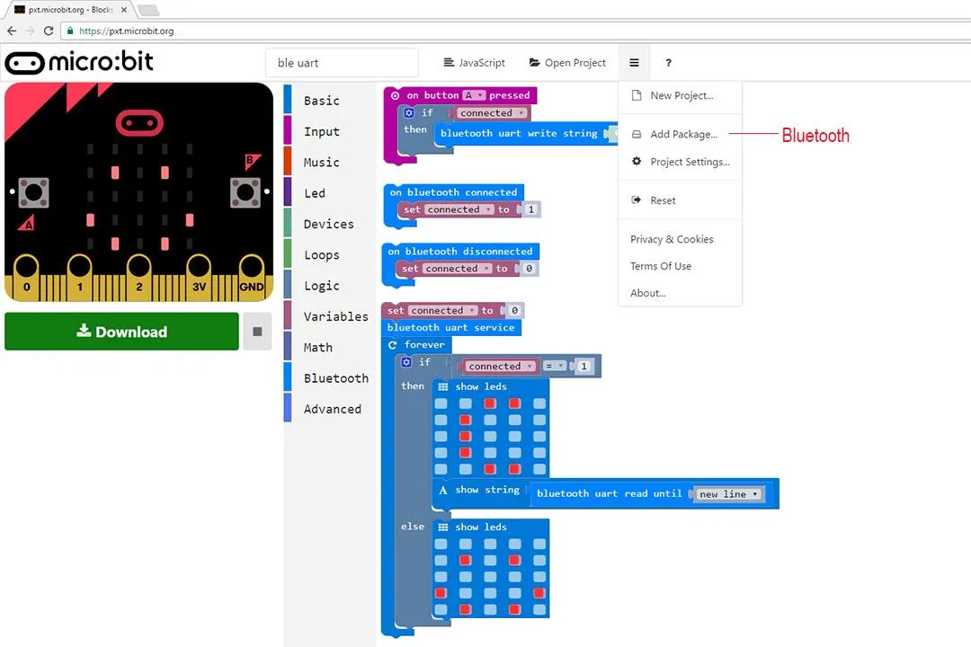 micro:bit UART Terminal | Indus Appstore | Screenshot