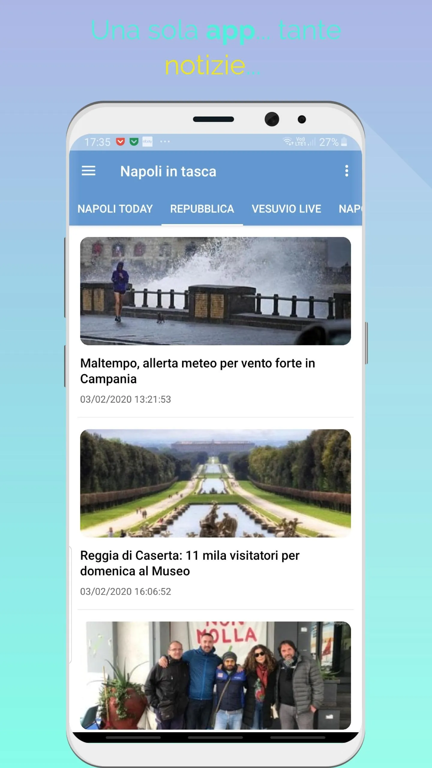 Napoli in tasca - Notizie | Indus Appstore | Screenshot