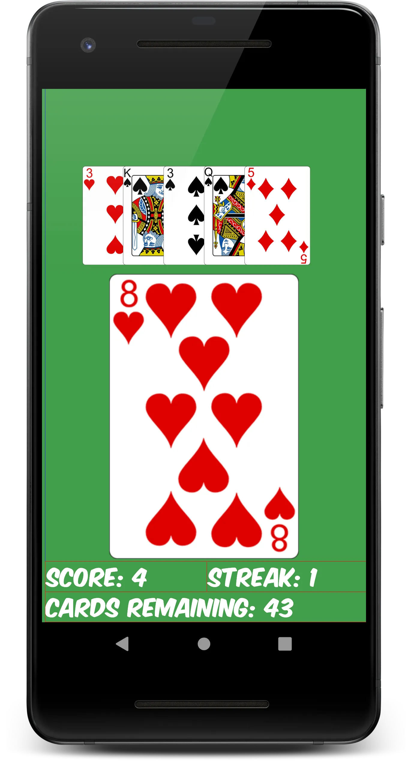 Hi-Lo DELUX High Low card game | Indus Appstore | Screenshot