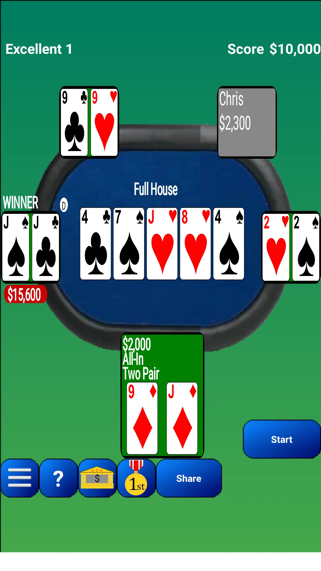 Texas Hold'em Poker | Indus Appstore | Screenshot