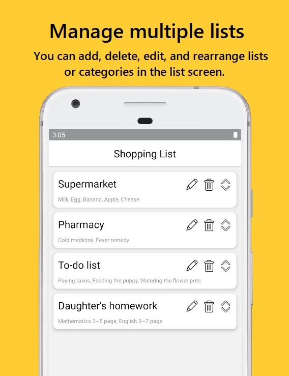 Shopping List | To-do | Check | Indus Appstore | Screenshot