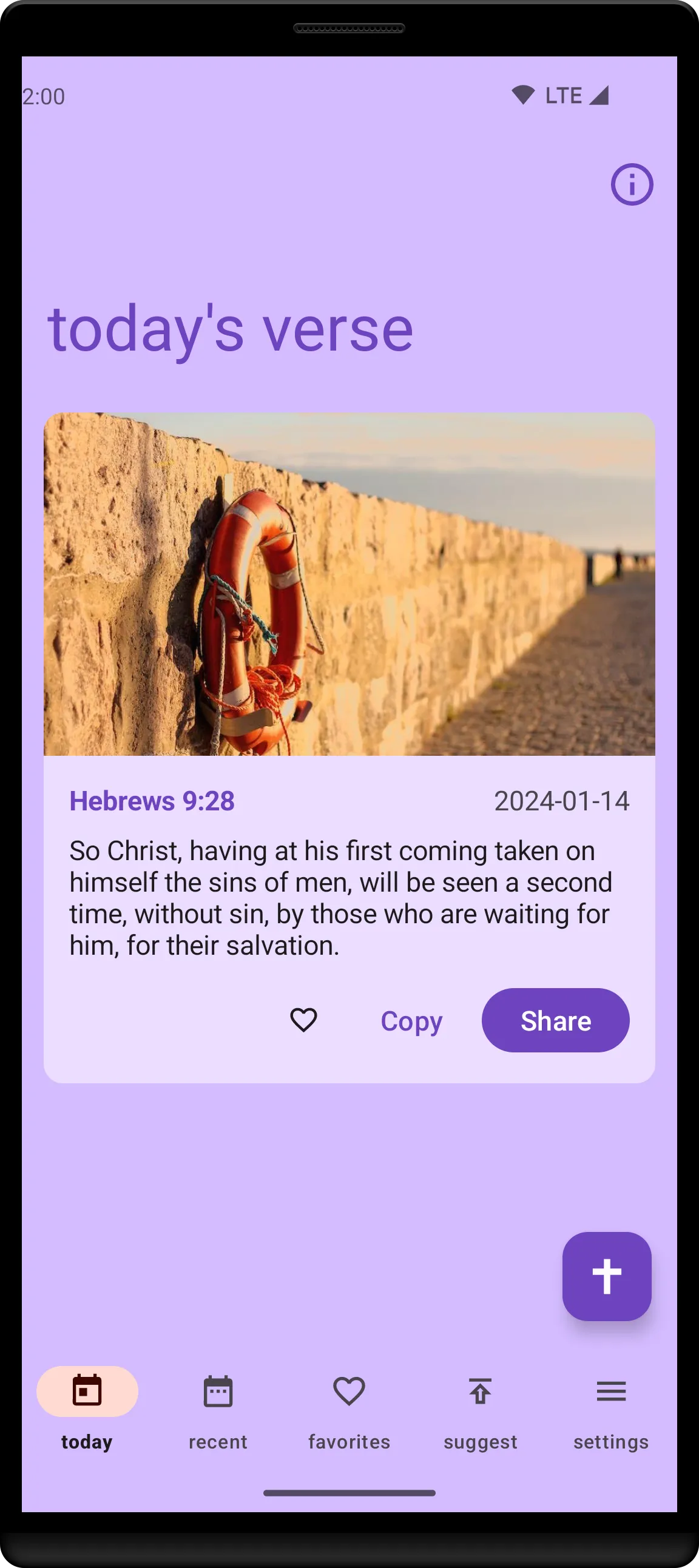 Daily Power - bible verses | Indus Appstore | Screenshot