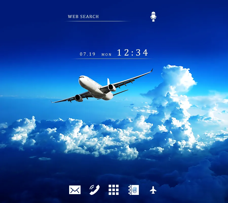 Jet Blue Sky Theme | Indus Appstore | Screenshot