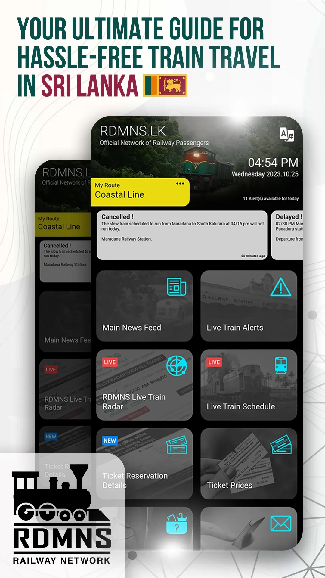 RDMNS.LK : Live Train Alerts | Indus Appstore | Screenshot