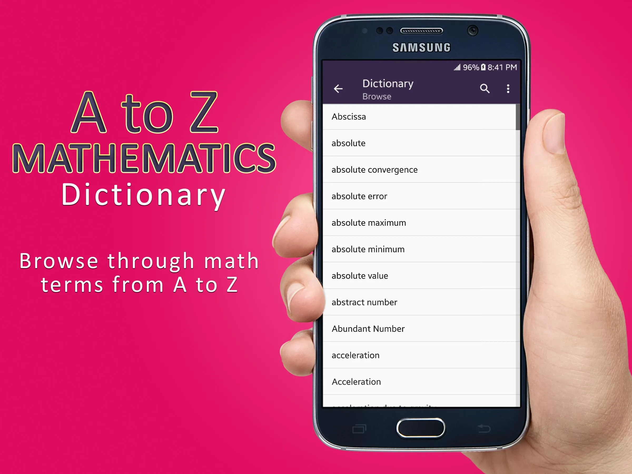 Mathematics Dictionary | Indus Appstore | Screenshot