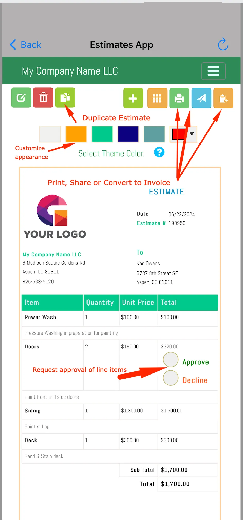 Estimate and Invoice Maker | Indus Appstore | Screenshot