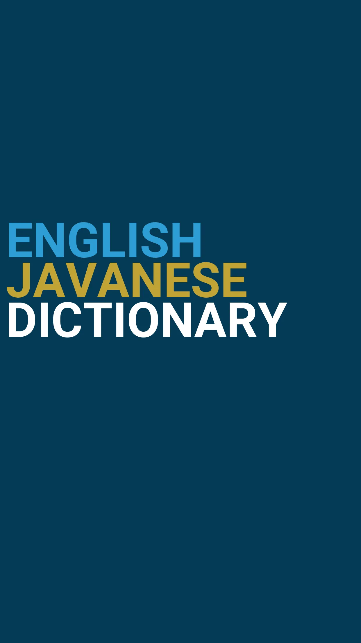 English : Javanese Dictionary | Indus Appstore | Screenshot