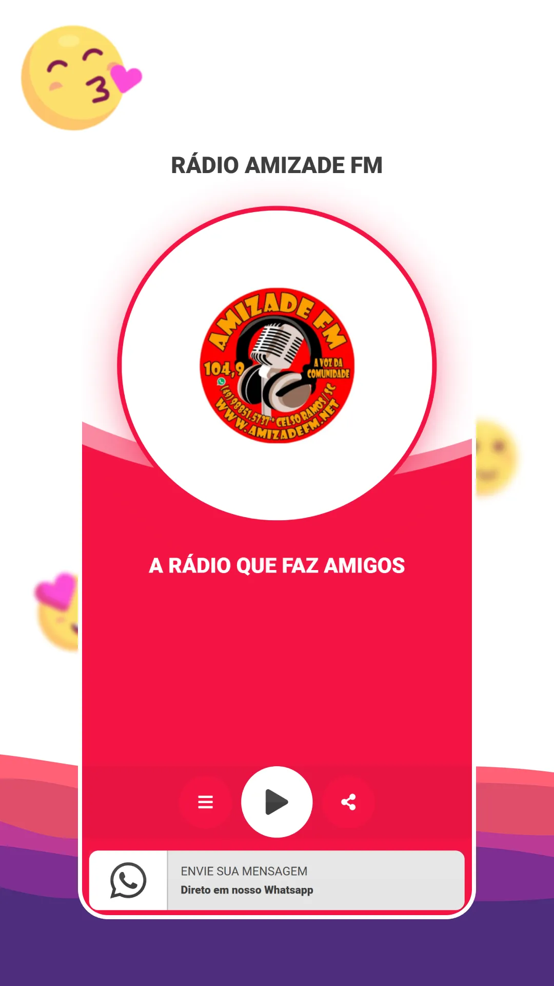 Rádio Amizade FM 104,9 MHz | Indus Appstore | Screenshot