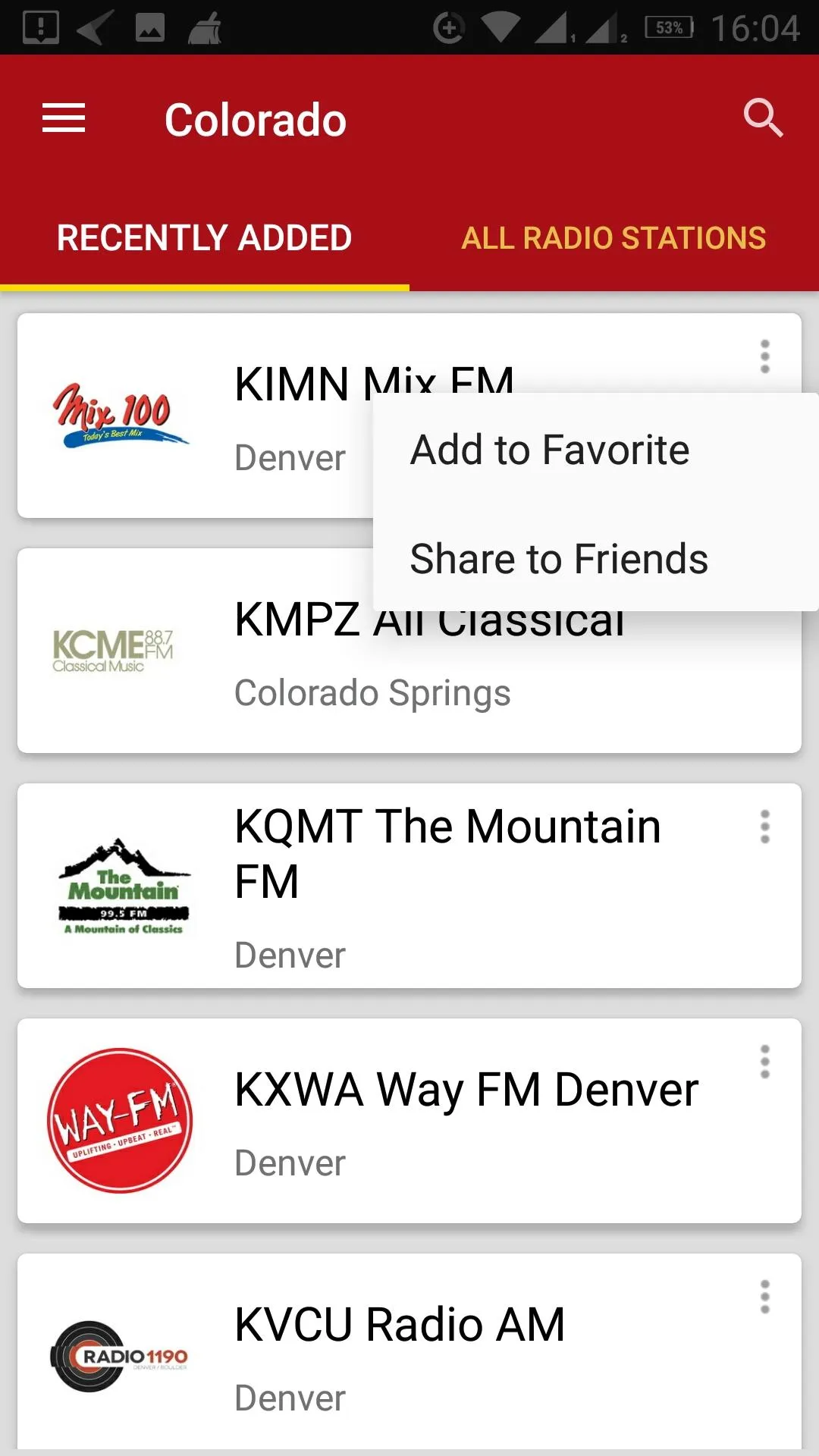 Colorado Radio Stations - USA | Indus Appstore | Screenshot