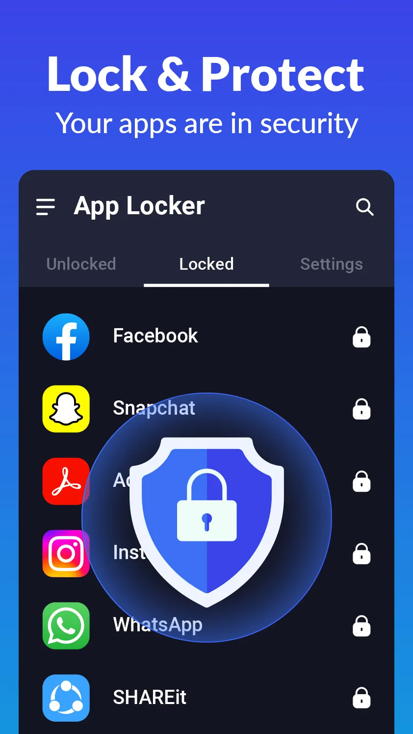 App Lock - Lock Apps, Pattern | Indus Appstore | Screenshot