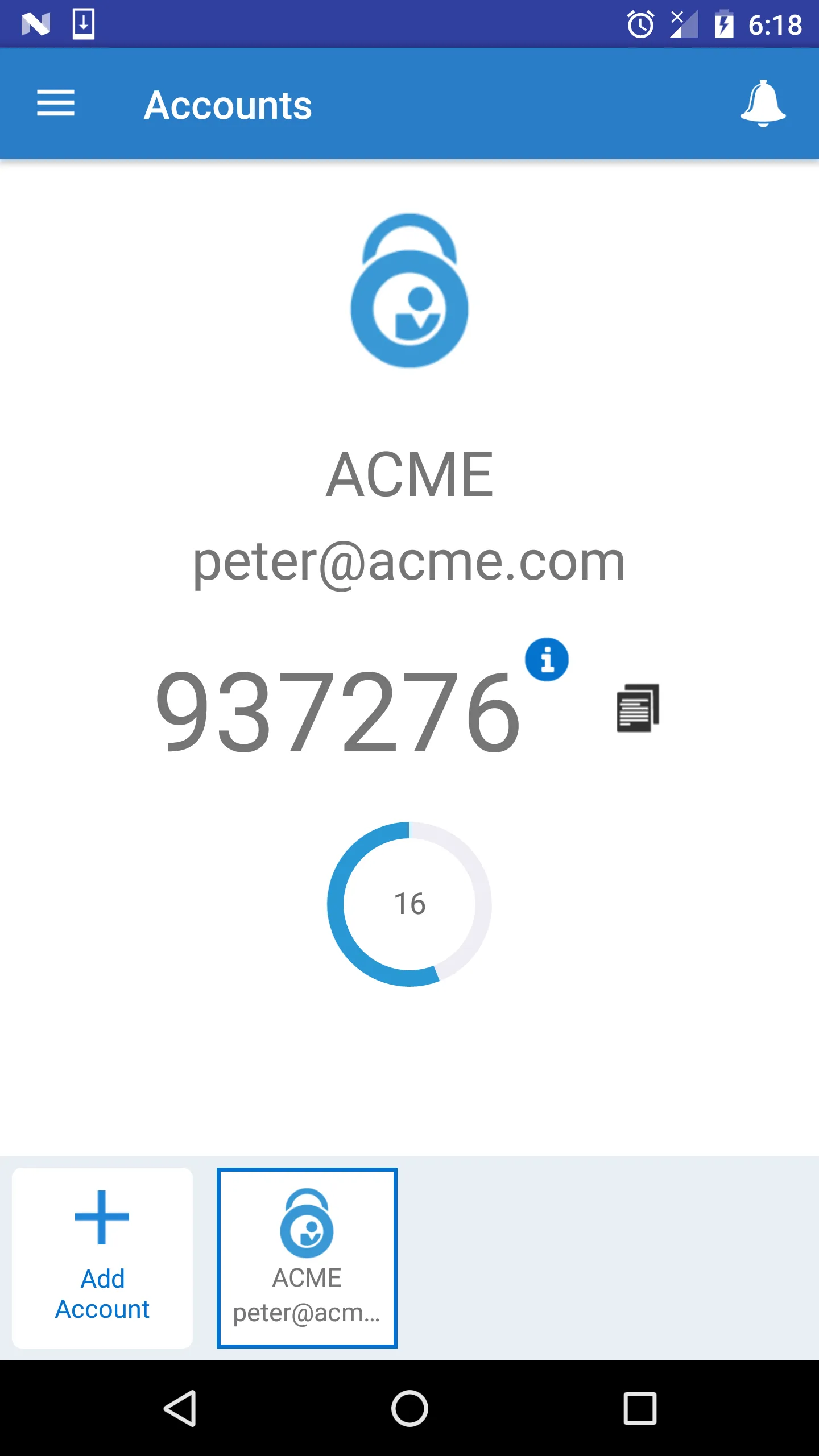 Oracle Mobile Authenticator | Indus Appstore | Screenshot