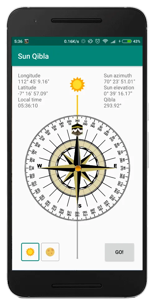 Sun Qibla - Find Qibla using S | Indus Appstore | Screenshot